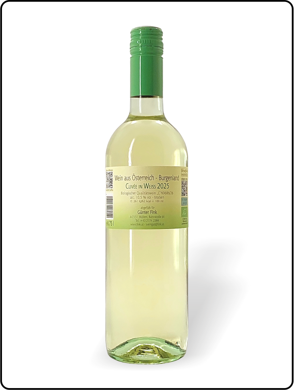 Cuvee in Weiß QW 2025 bio & für Veganer geeignet