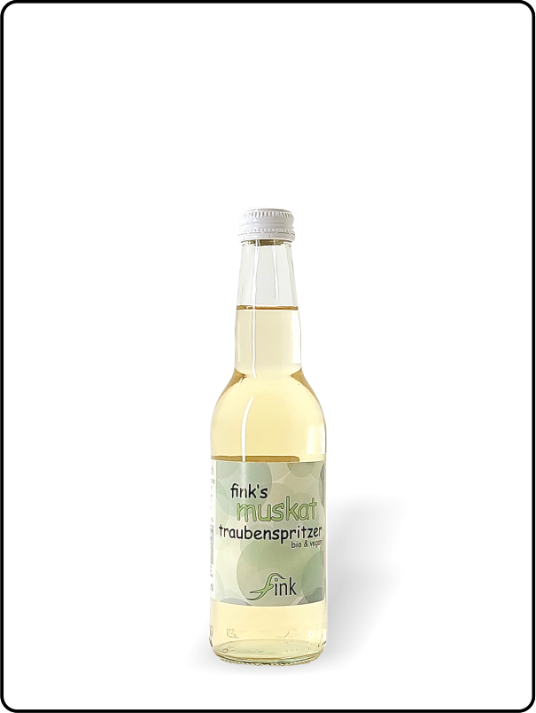 Traubenspritzer Muskat Ottonel bio & für Veganer geeignet