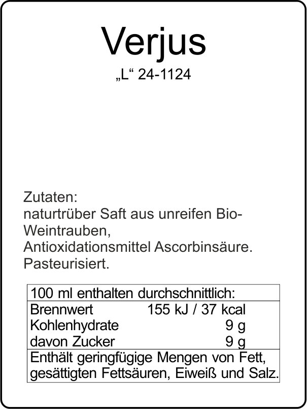 Fink`s Verjus alkoholfrei bio & vegan*