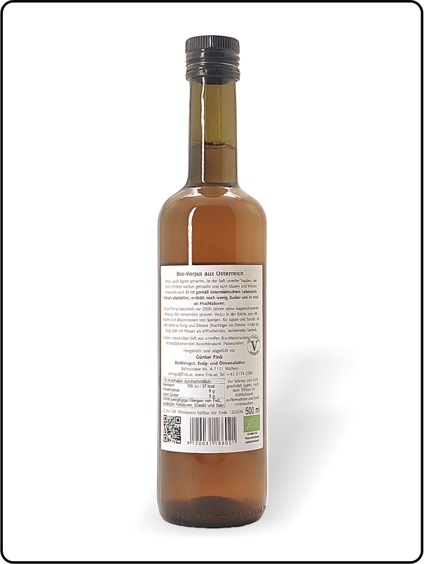 Fink`s Verjus alkoholfrei bio & vegan*