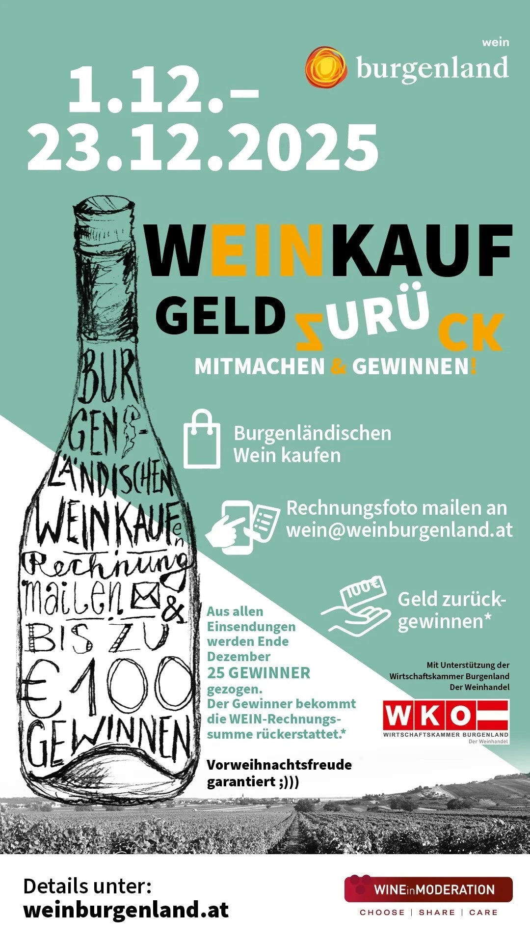 Weinkauf Geld zurück